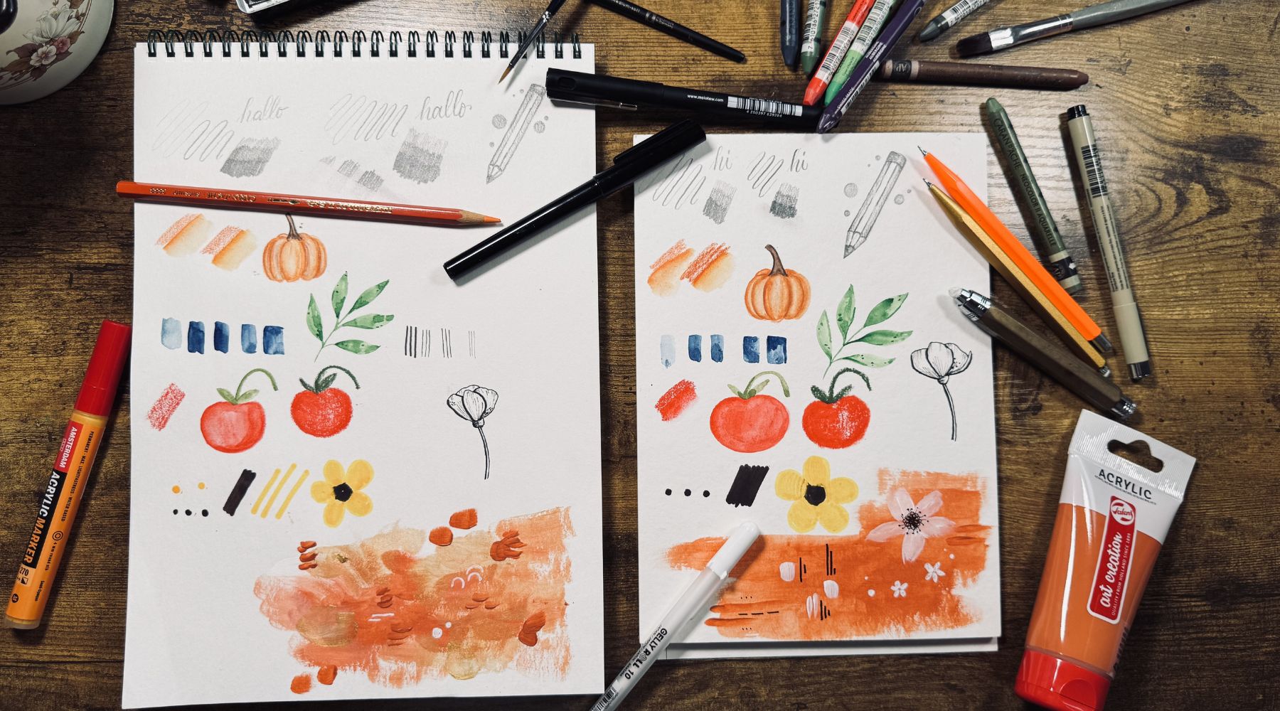 Hempa 100% Hanfpapier - der Mixed Media Test
