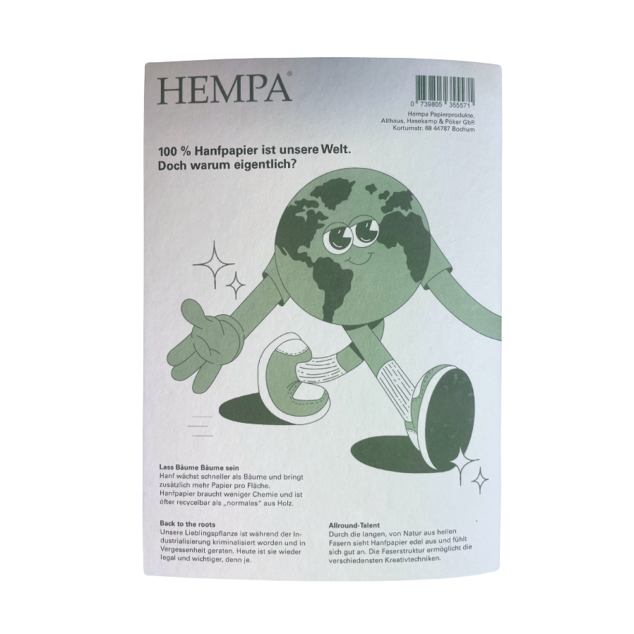 *Special Edition: Hanf-Heft 14,8 x21cm | 120 g/m² - HEMPA