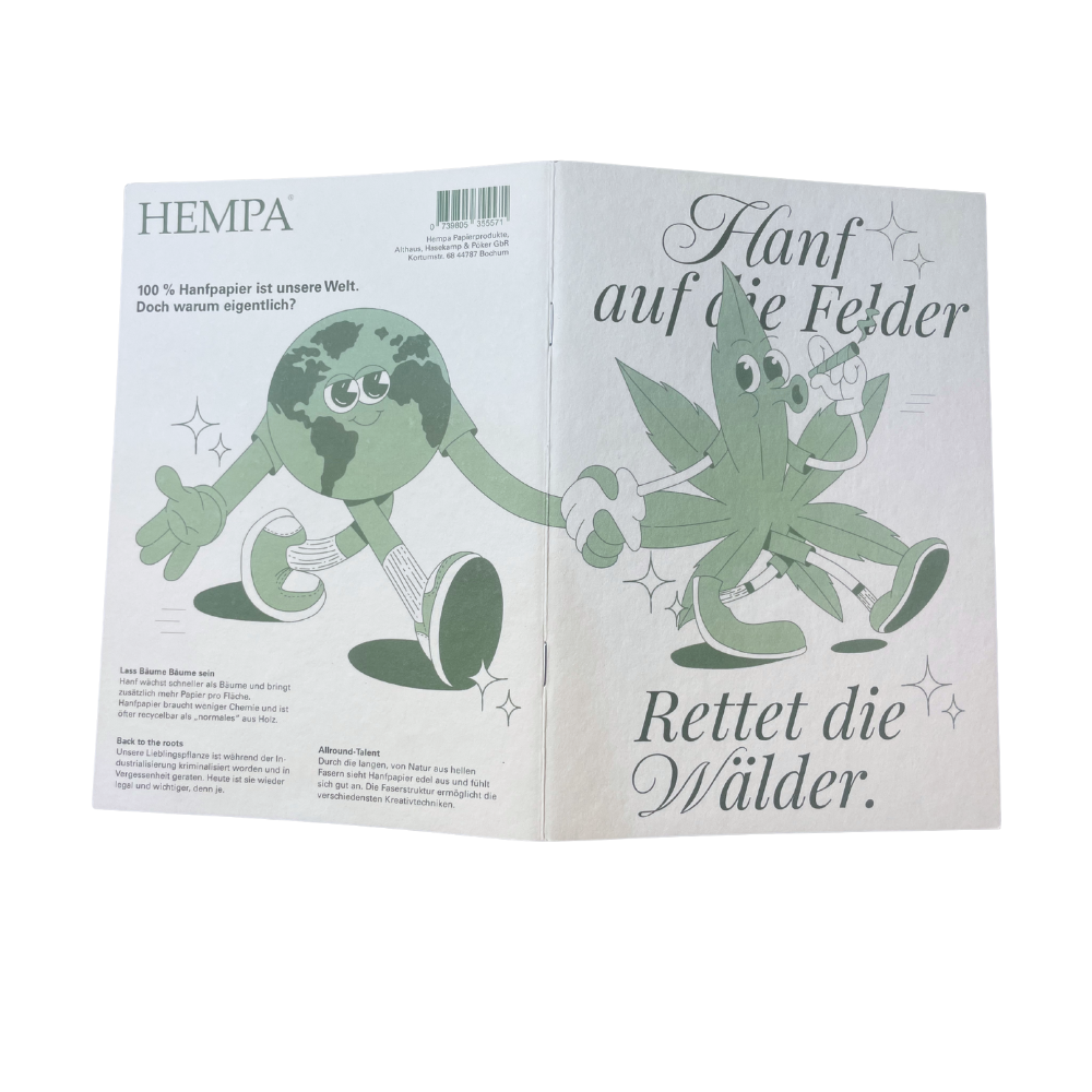 *Special Edition: Hanf-Heft 14,8 x21cm | 120 g/m² - HEMPA